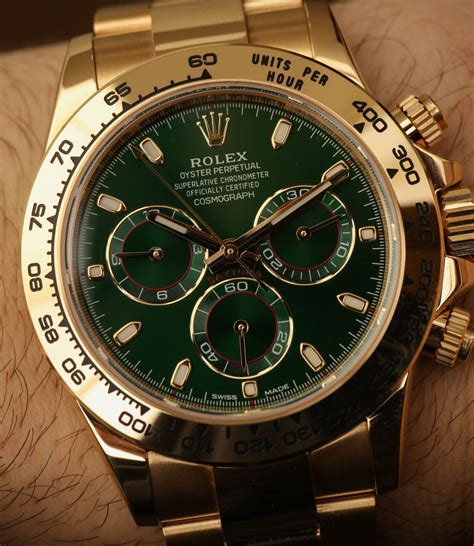 Rolex daytona green dial price